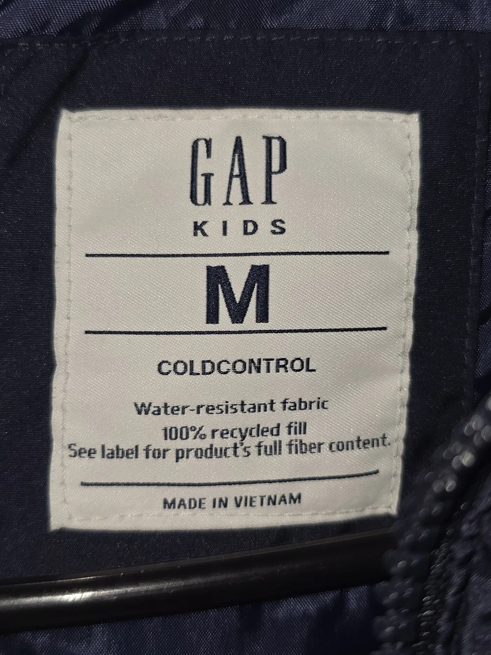 GAP Navy Quilted Puffer Vest